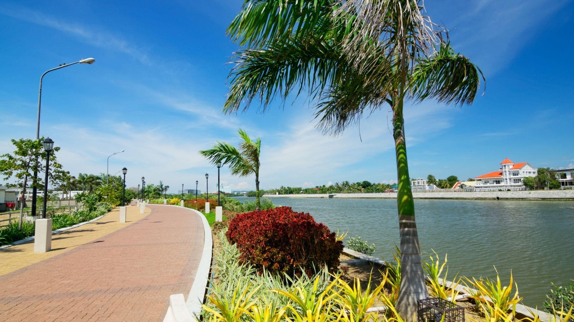 Enjoying a sunny stroll along the Iloilo River Esplanade, one of Iloilo City’s top attractions