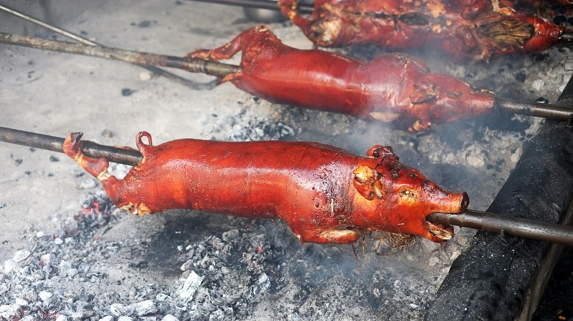 Lechon Cebu is the Philippines’ most famous roasted pig, known for its crispy skin and savory flavor.