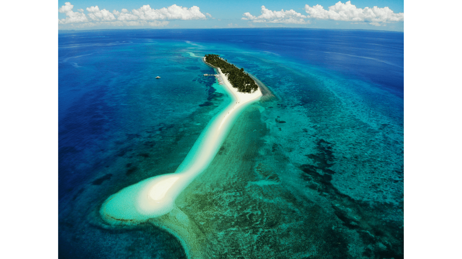 Kalanggaman Island offers serene beaches, clear waters, and its iconic sandbar.